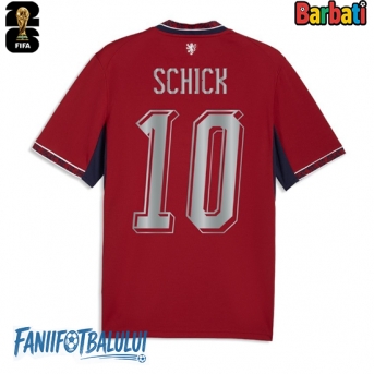 Republica Cehă Patrik Schick #10 Tricou Fotbal Replică Mondial 2026 Barbati Acasa